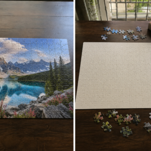 Majestic Mountain Lake Wooden Jigsaw Puzzle