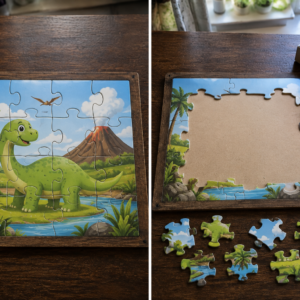 Dino Adventure Kids Wooden Jigsaw Puzzle